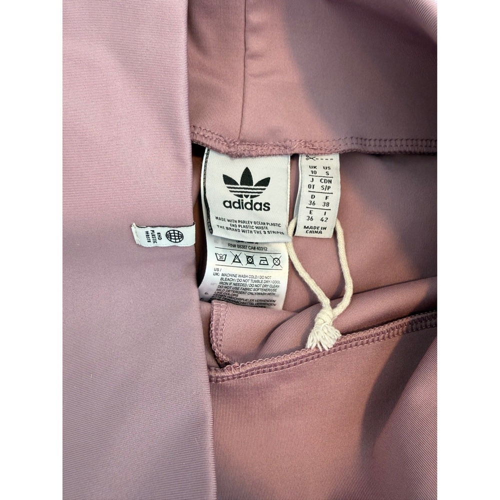 Adidas Originals Adicolor Classics 3-Stripe Leggings Mauve Purple Womens -Small - Picture 4 of 6